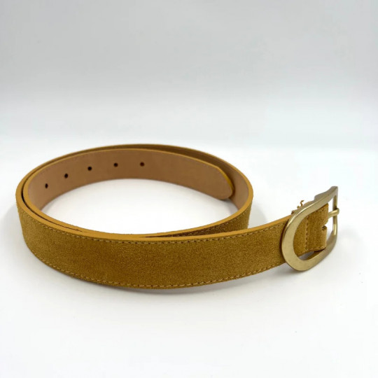 Ceinture jaune moutarde