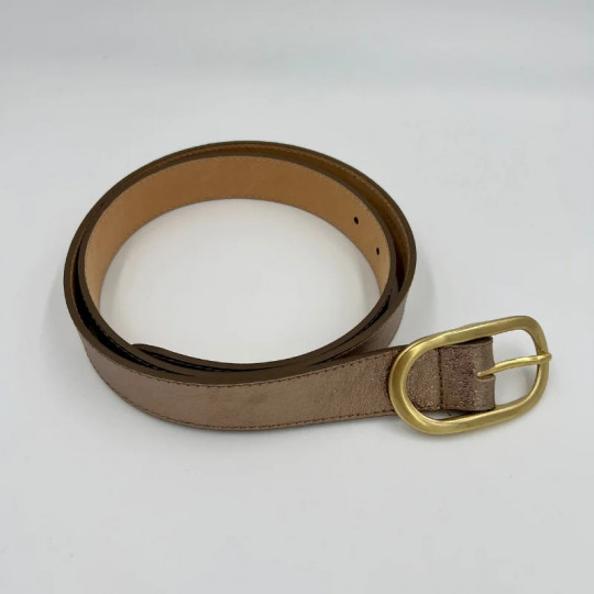 Ceinture marron pailletée