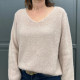 Pull beige en alpaga