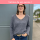 Pull gris en alpaga