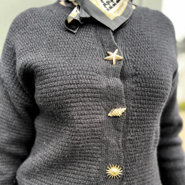 Gilet en mailles bordeaux