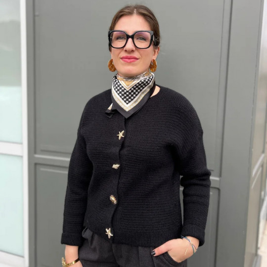 Gilet en mailles bordeaux