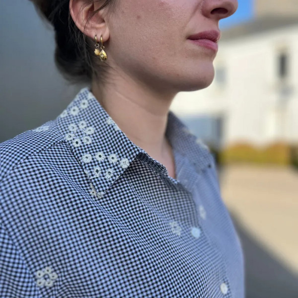 Chemise à carreaux bohème