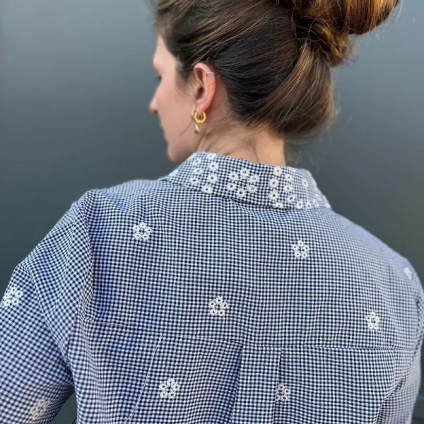 Chemise à carreaux bohème