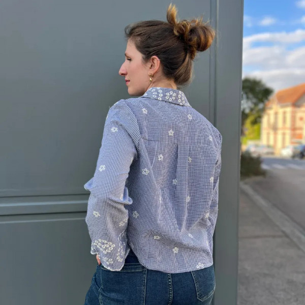 Chemise à carreaux bohème