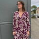 Robe fleurie marron