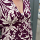 Robe fleurie marron