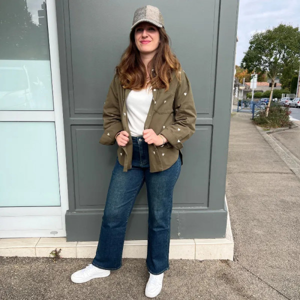 Jean femme coupe wide-leg