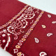Foulard bordeaux motifs cachemire