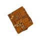 Foulard camel à motifs