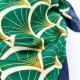 Foulard carré motifs végétaux