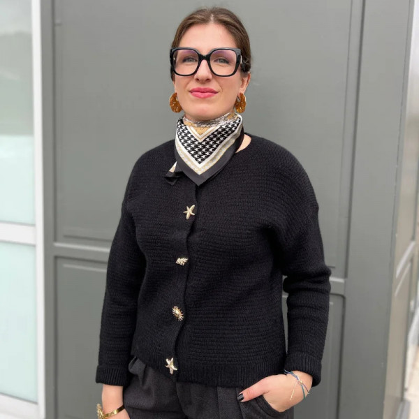 Foulard carré chic à motifs