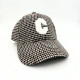 Casquette motifs pied de poule