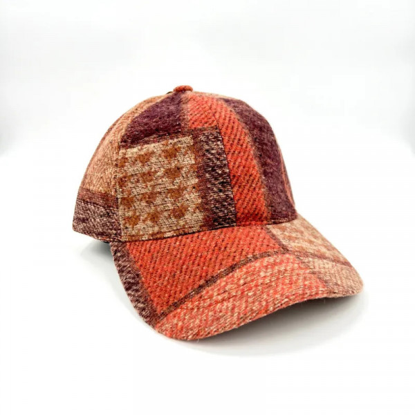 Casquette patchwork orange