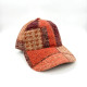 Casquette patchwork orange