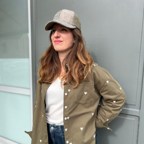 Casquette patchwork vert