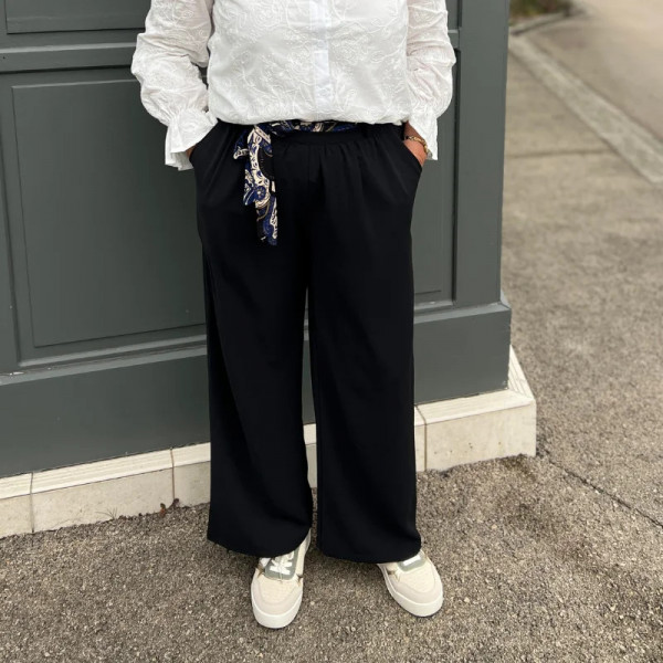 Pantalon fluide bordeaux