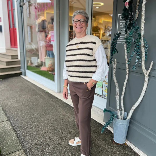 Chemise brodée romantique