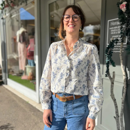 Chemise bohème fleurie