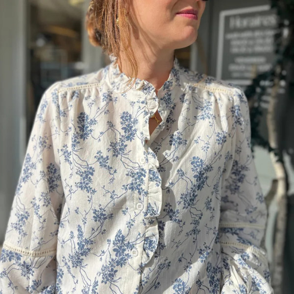 Chemise bohème fleurie