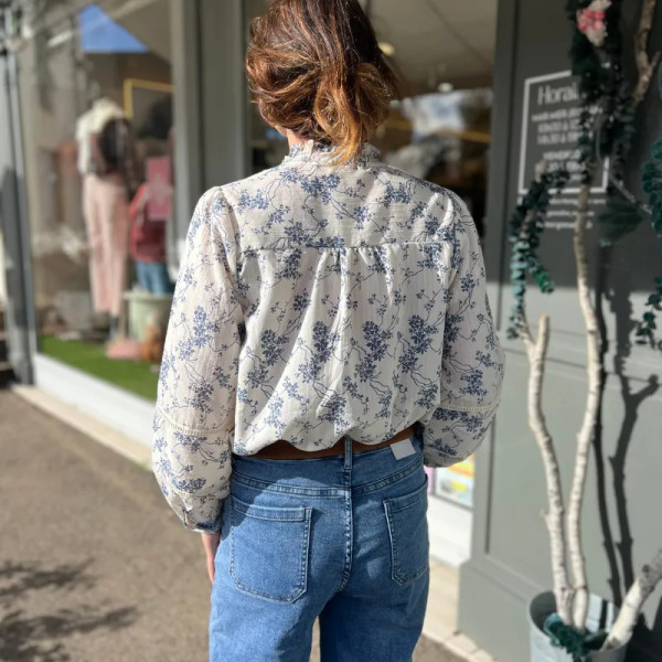 Chemise bohème fleurie