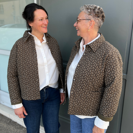 Veste molletonnée liberty kaki
