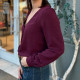Blouse fluide bordeaux