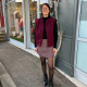 Gilet sans manches bordeaux laine bouillie