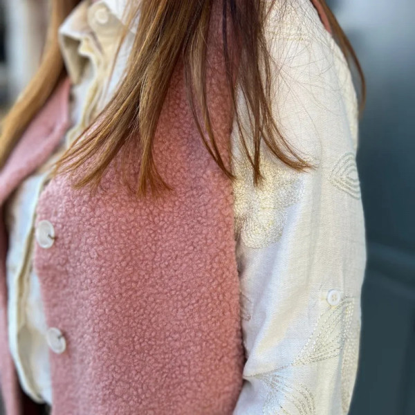 Chemise broderie dorée