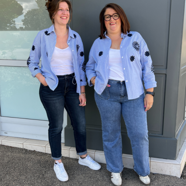 Jean femme coupe wide-leg