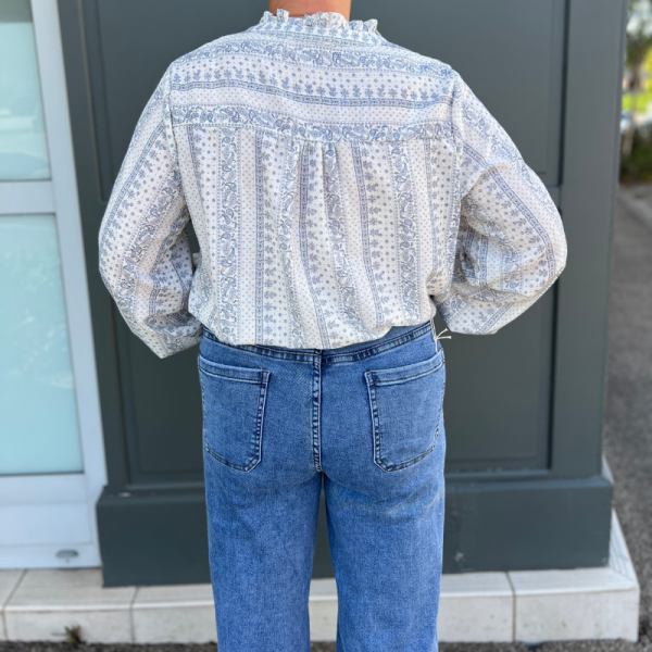 Jean femme coupe wide-leg