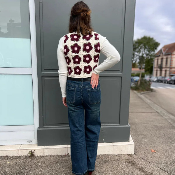 Jean femme coupe wide-leg