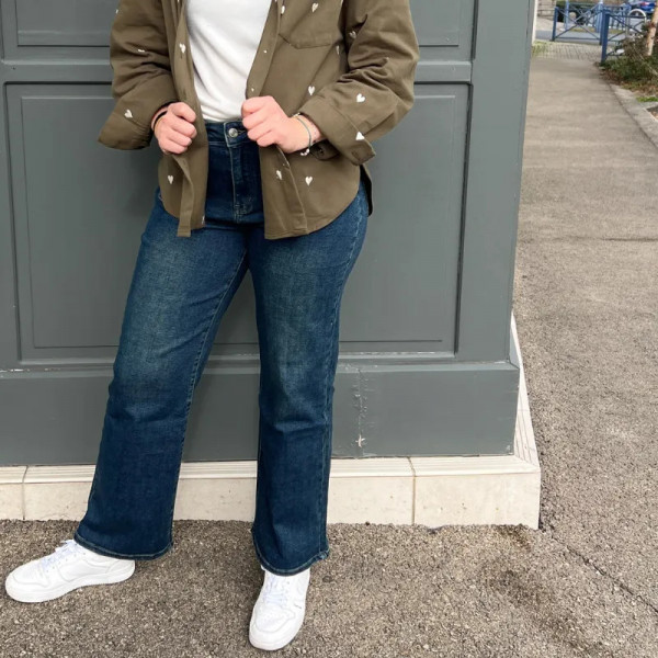 Jean femme coupe wide-leg