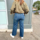 Jean femme coupe wide-leg
