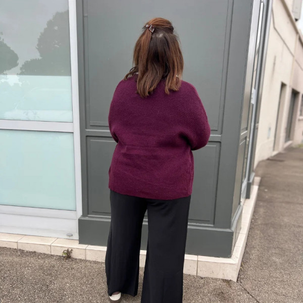 Gilet mailles marron