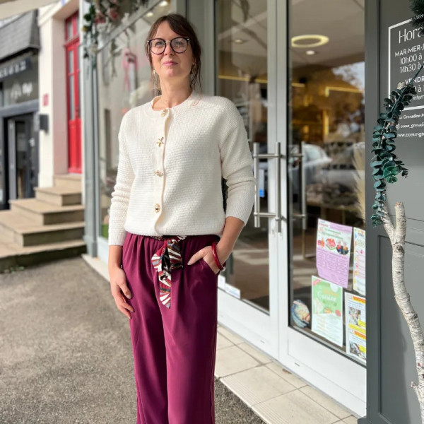 Pantalon fluide noir