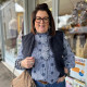 Gilet sans manches bleu marine laine bouillie