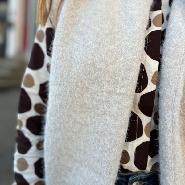 Gilet sans manches bordeaux laine bouillie