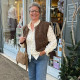 Gilet sans manches bordeaux laine bouillie