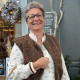 Gilet sans manches marron laine bouillie