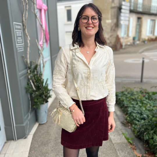 Chemise beige festive - Nairobi