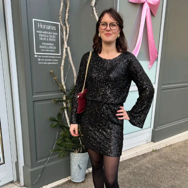 Robe à sequins