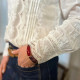 Chemise blanche broderie anglaise