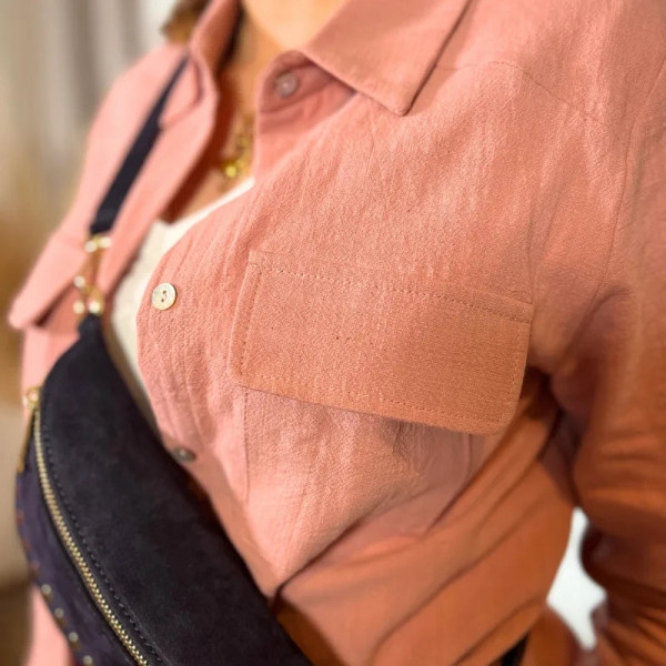 Chemise rose