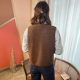 Gilet sans manches molleton marron