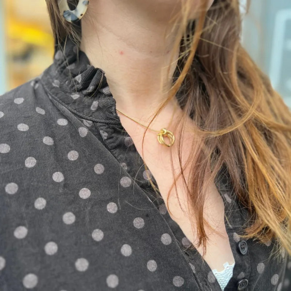 Robe à poids marron coupe Baby Doll