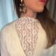Top en dentelle blanc