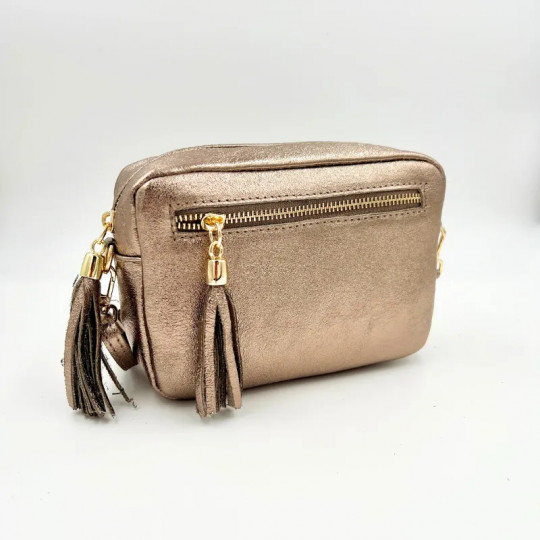 Sac bandoulière rectangle brillant