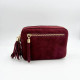 Sac bandoulière rectangle bordeaux