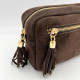 Sac bandoulière rectangle marron